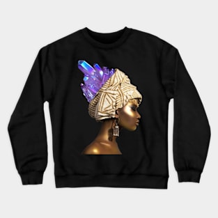 Crystallized I -purple Crewneck Sweatshirt